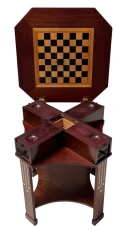 Vienna Secession Chess Table or Game Table, 1900s